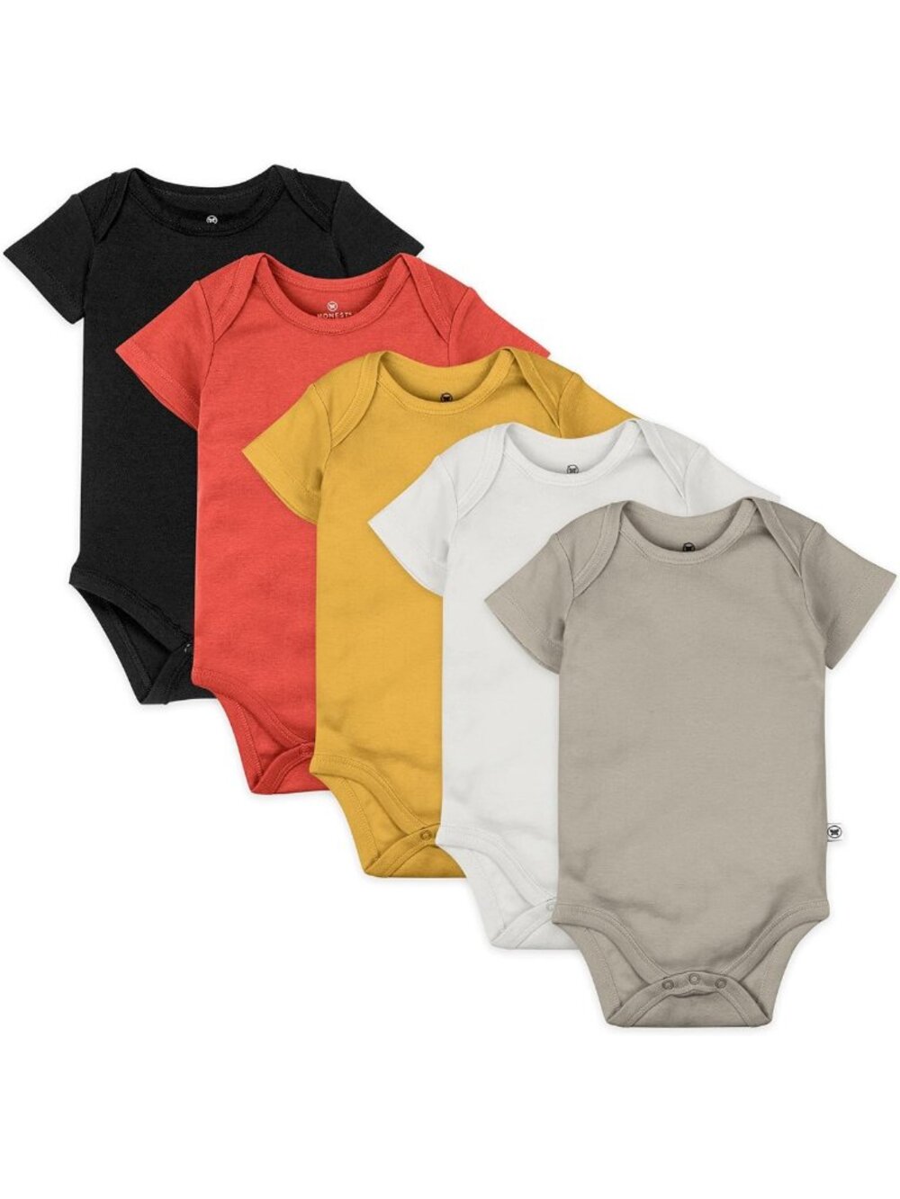 Organic Cotton Baby Bodysuits 5-Pack | Short Sleeve One-Piece for Infants